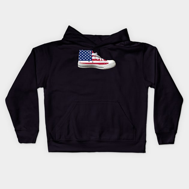 United States High-Top Kids Hoodie by 1AlmightySprout